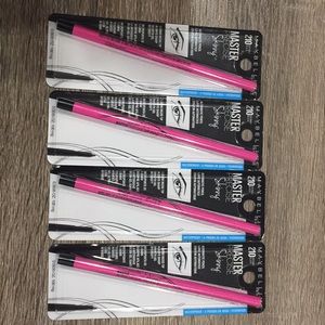 4 Maybelline precise skinny eyeliner black.